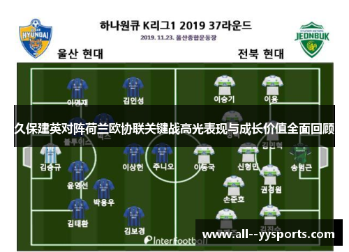 久保建英对阵荷兰欧协联关键战高光表现与成长价值全面回顾